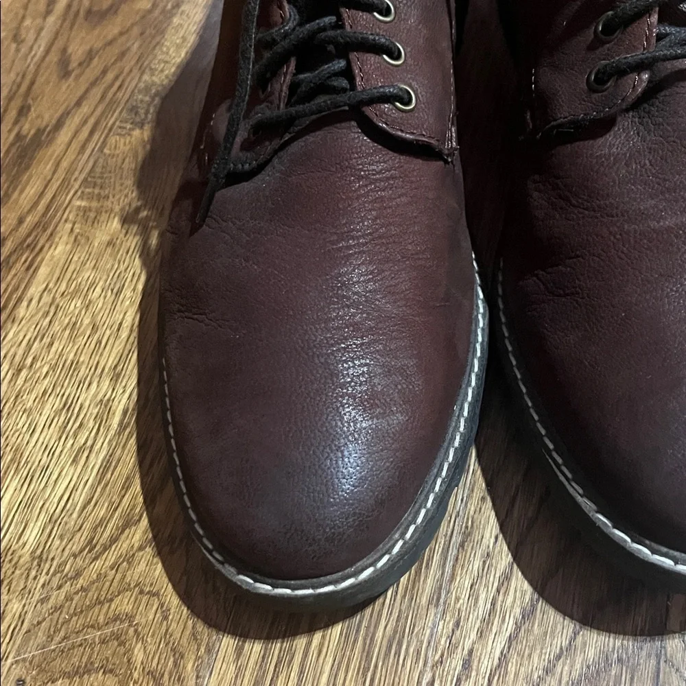 Cole Haan Grand.os Men’s 10 M Dark Brown Soft Leather Plain Toe Blucher Oxford
